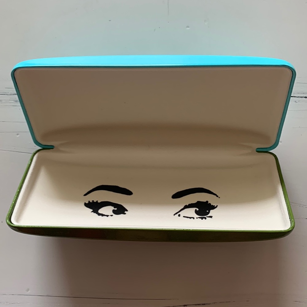 Kate Spade Sunglasses Case Blue and Green